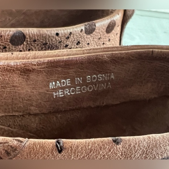 A.S.98 Women's Boho Reiley Floral Whiskey Brown Leather Sandals EU 41 US 10 NWT - Picture 9 of 13